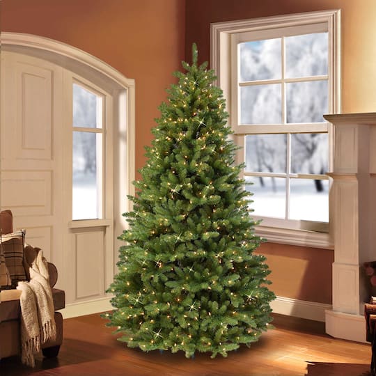 7.5ft. Pre-Lit Fraser Fir Grand Artificial Christmas Tree, Clear LED Lights